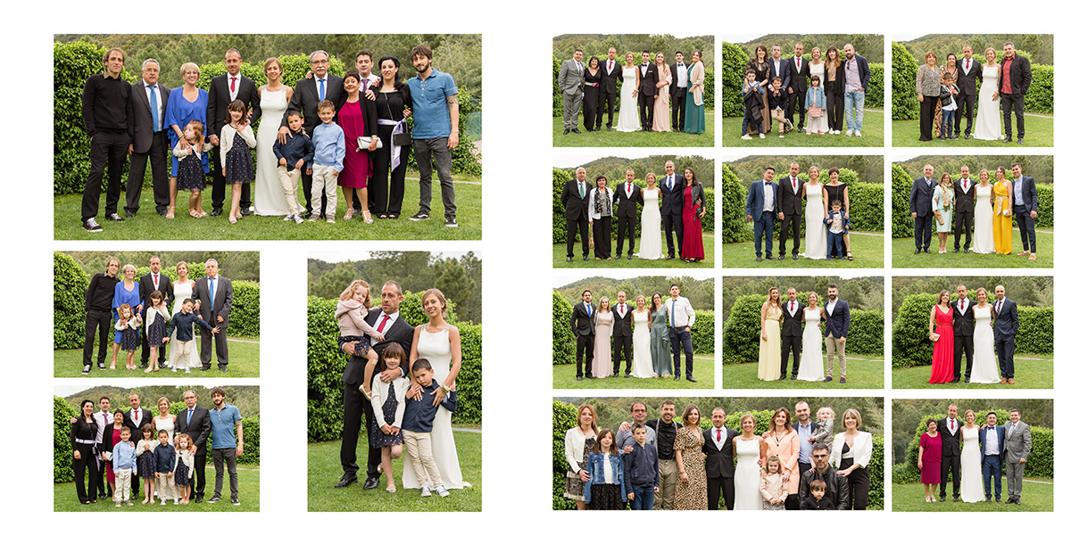 Fotografies dels convidats amb la parella