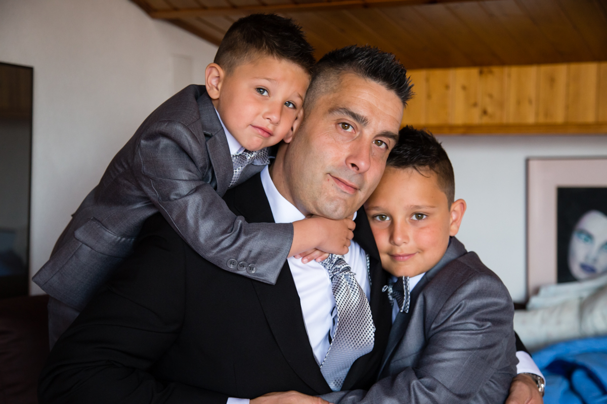 fotografia de casament amb fills
