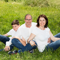 fotografia de família en exteriors