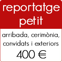 preu reporatge petit de casament